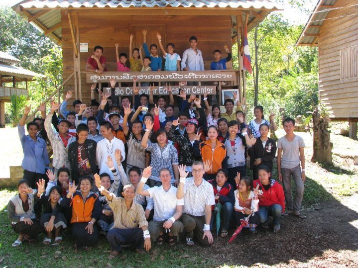 Computer and English training for children in Laos