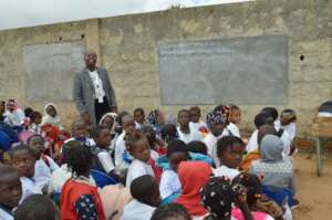 makeshift classroom at Lalula