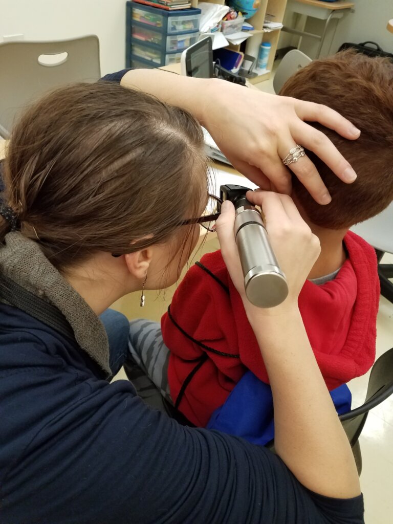 Hearing Screening at JC Nalle School