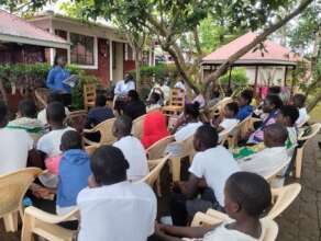 Girls leading discussion at girls forum