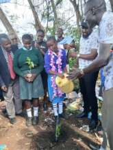 Loreen Daisa taking the lead in the tree-planting