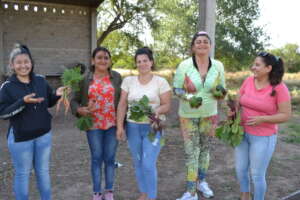 Young people wtih their vegetable sales busine