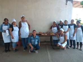 Young entrepreneurs who make bakery products