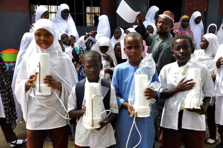 pic of Gambian kids with filters