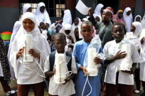 pic of Gambian kids with filters