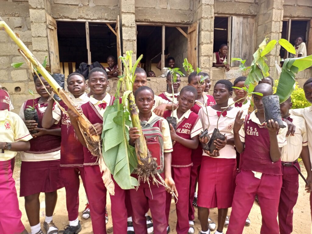 Plant fruit trees and raise happy healthy children