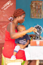 Desire, WIN Pilot Beneficiary undergoing training