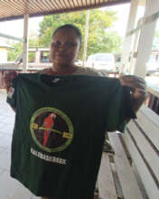 Parakeet ranger in Suriname with new uniform
