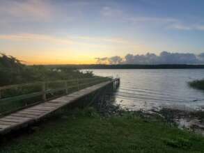 River in Suriname where parrots are protected