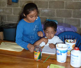 children's Mixteco literacy class