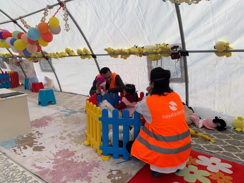 WE SUPPORT TO LIFE IN EARTHQUAKE ZONE