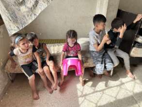 Some of the many fatherless children in Aleppo