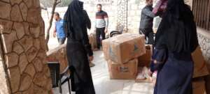 Transporting supplies to families in need