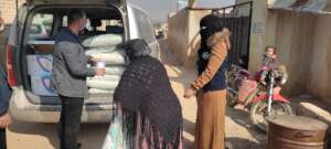 Transporting supplies to shelter centers