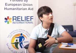 Ali at the Relief International - NSPPL Center