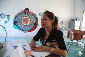 Phallis, a counselor at the Reintegration Program