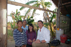 The author (right) with program staff and Van