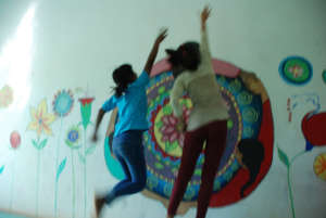 Jumping for joy!