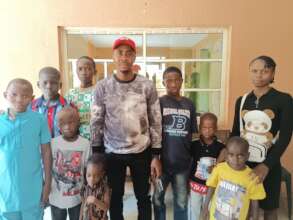 Our Project Leader and the children