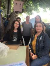 visit to a family still living in tents