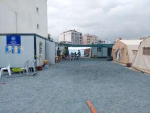 Samandag CEM containers and tents