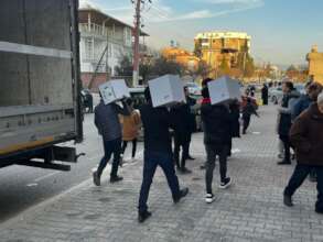 Humanitarian aid boxes to be distributed