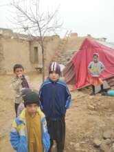 Many of the displaced people are children
