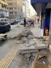 Damaged buildings in Iskenderun