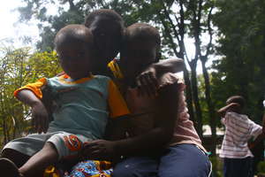 Happy supported children