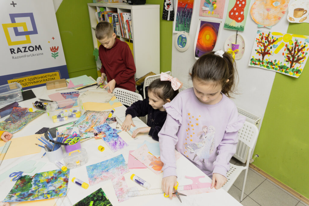 Emotional recovery spaces for children in Ukraine