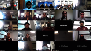 Students in a Virtual Synchronous Meeting