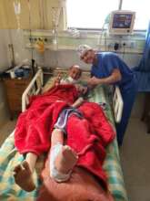 Dr. Ali with a patient