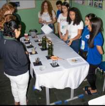 The students presenting their discoveries