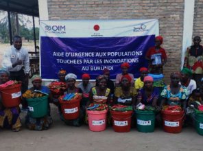 Women who received the relief supplies