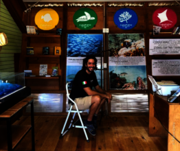 Fernando at the marine ecosystem module