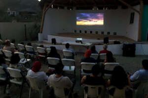 Projection at the amphitheater