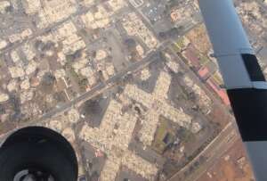 Aerial photo of my condo complex burnt to ground
