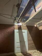 Office areas where cielings have gone