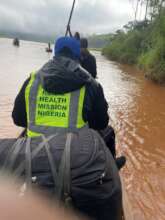 Our volunteers on transit to the community