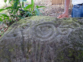 Same spiral petrogylph at Maleku Reserve