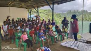 Hygiene promotion and health talk with children