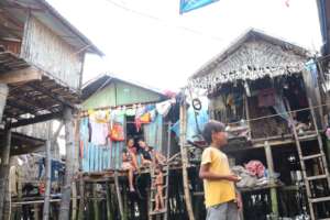 Bajau community settlement