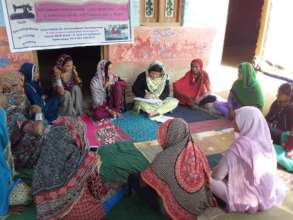 women sewing opening