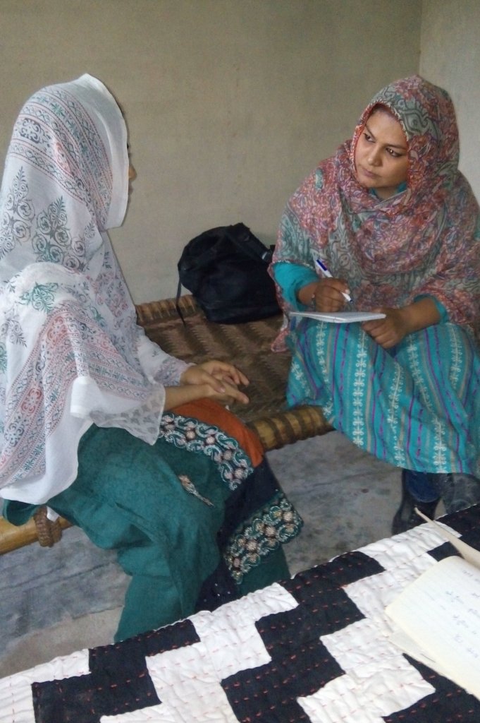 Bushra earning income for her family