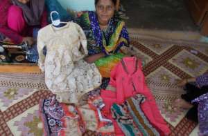 Young girls earning income