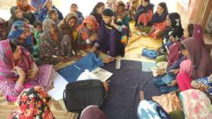 Sewing centers of women
