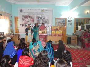 Skilled girls given sewing machines as gift