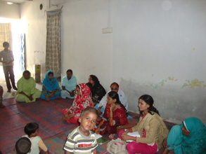 women group meeting for selection for preparing li