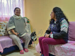 Home visit to the foundation's families