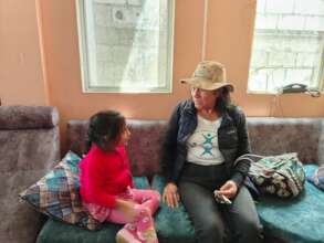 Home visit of our educator to the children